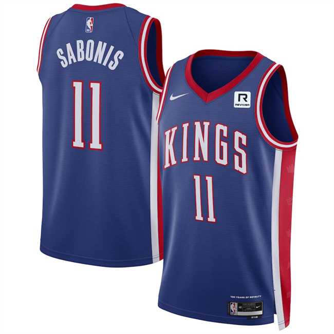 Men%27s Sacramento Kings #11 Domantas Sabonis Purple 2024-25 City Edition Stitched Jersey Dzhi